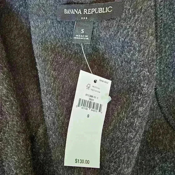 😍 NWT 😍 Banana Republic Brushed Short Jacket, Charcoal Gray, Size S - Picture 2 of 11